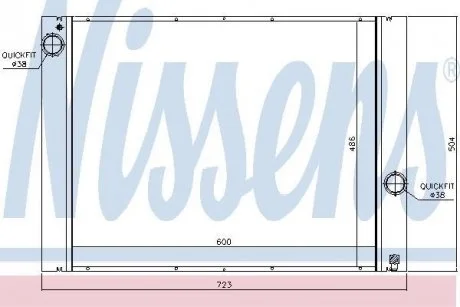 Радиатор BMW 5 E60.. NISSENS 60848