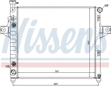 Радіатор охолодження NISSENS 61009