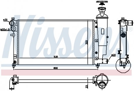 Радіатор NISSENS 61276