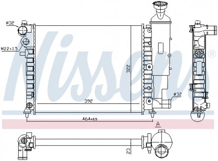 Радиатор NISSENS 61358