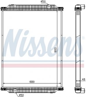 Радіатор, охолодження двигуна NISSENS 61448