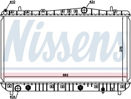 Радиатор охлаждения двигателя Lacetti NISSENS 61634