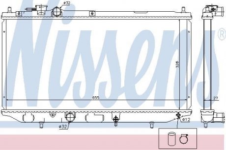 Радіатор NISSENS 61734