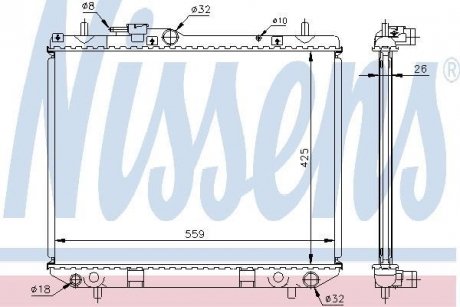 Радиатор NISSENS 61742A