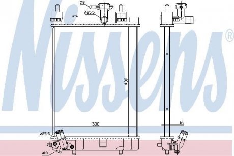 Радиатор COURE 07- 1,0.. NISSENS 617554