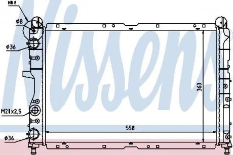 Радиатор NISSENS 61847