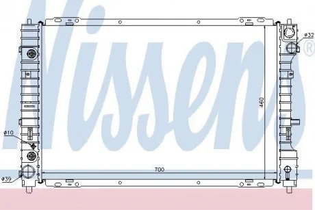 Фото радіатор, охолодження двигуна NISSENS 62003 Радіатор, охолодження двигуна NISSENS 62003