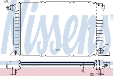 Радиатор NISSENS 62080A