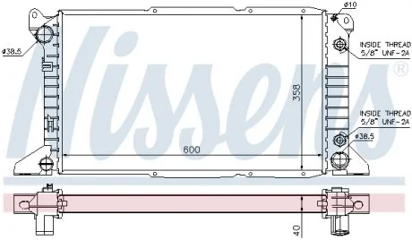 Фото 1 - радіатор NISSENS 62243 Радіатор NISSENS 62243 (фото 1)