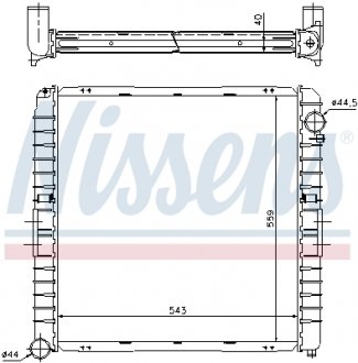 Радіатор NISSENS 62345A