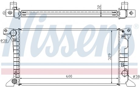 Радиатор NISSENS 62369A