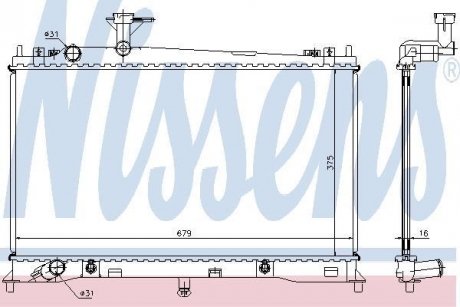 Радіатор NISSENS 62463A