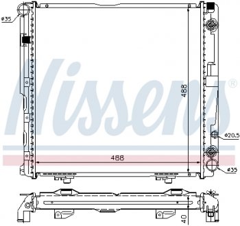 Радиатор NISSENS 62763A