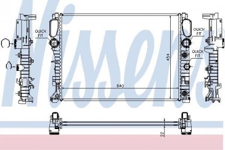 Радиатор NISSENS 62792A