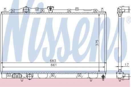 Радиатор NISSENS 628591