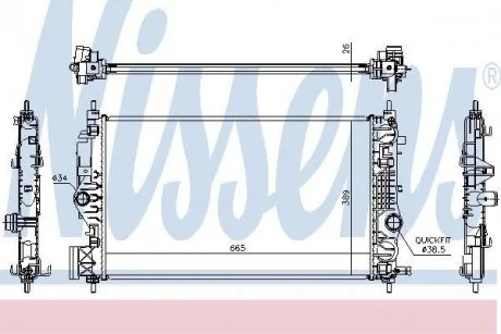 Радиатор NISSENS 630764