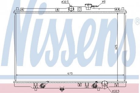 Радіатор, охолодження двигуна NISSENS 63346