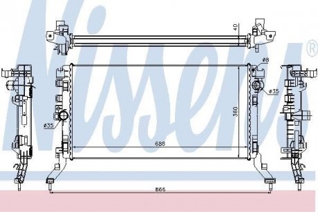 Радиатор NISSENS 637619