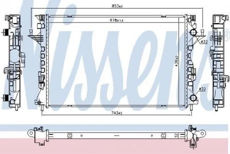 Радиатор NISSENS 637642