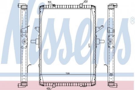 Радіатор, охолодження двигуна NISSENS 63775A