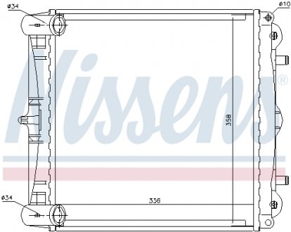 Радіатор, охолодження двигуна NISSENS 63777 (фото 1)