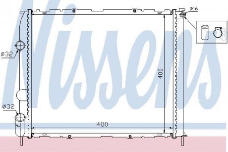 Радіатор NISSENS 63886
