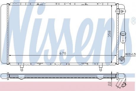 Радиатор NISSENS 63911A