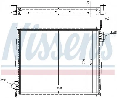 Фото 1 - радіатор, охолодження двигуна NISSENS 64068A Радіатор, охолодження двигуна NISSENS 64068A (фото 1)
