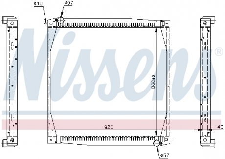 Радиатор NISSENS 64069A