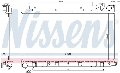 Радиатор NISSENS 64122