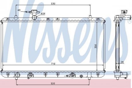 Радиатор NISSENS 64166A