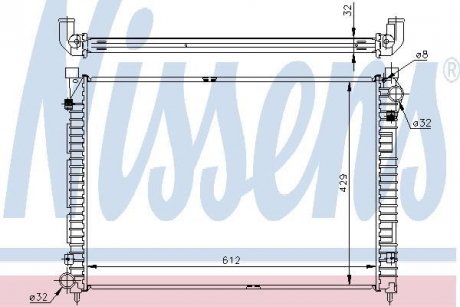 Радиатор NISSENS 64301A