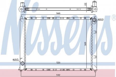 Радиатор NISSENS 64307A