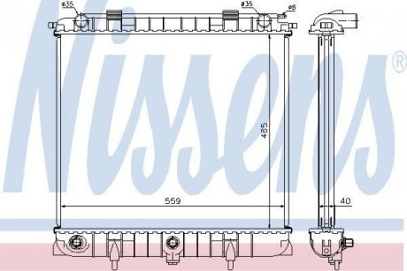 Радіатор NISSENS 64309 (фото 1)
