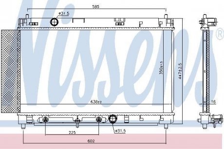 Радiатор NISSENS 646942