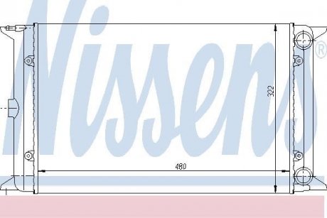 Радиатор, охлаждение двигателя NISSENS 65030