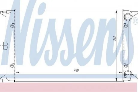 Радиатор, охлаждение двигателя NISSENS 65030