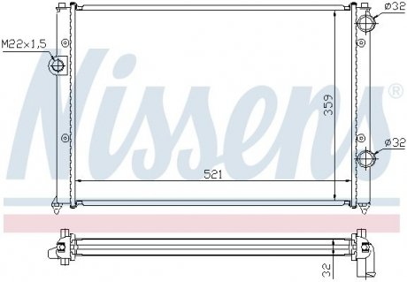 Радіатор NISSENS 652511