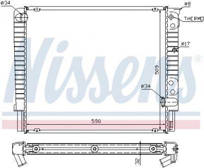 Радиатор NISSENS 65508A