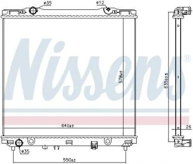 Фото 1 - радіатор охолоджування NISSENS 666226 Радіатор охолоджування NISSENS 666226 (фото 1)