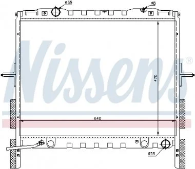 Фото 1 - радіатор NISSENS 66658 Радіатор NISSENS 66658 (фото 1)