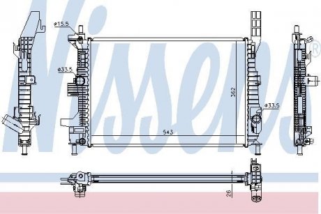 Радіатор NISSENS 66860