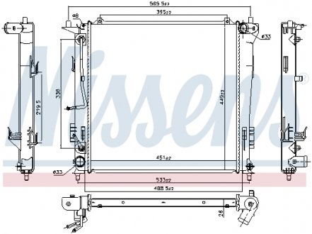 Радиатор NISSENS 67078