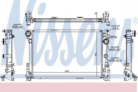 Радиатор NISSENS 67167