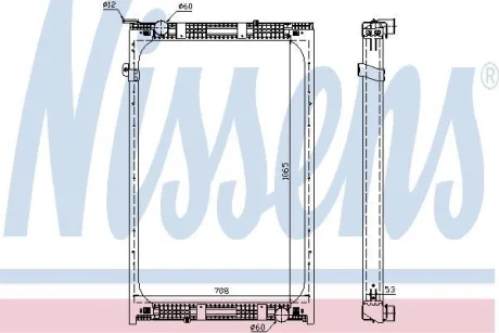 Радіатор, охолодження двигуна NISSENS 67171