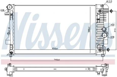 Радиатор NISSENS 67174