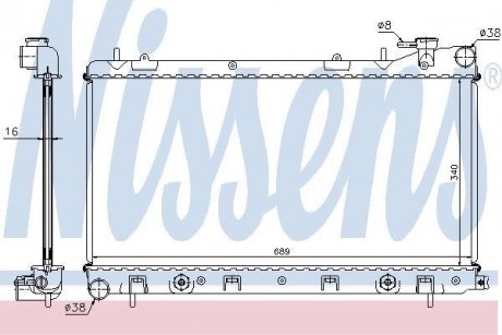 Радиатор NISSENS 67705A