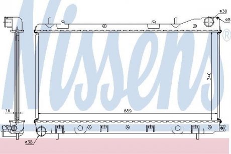 Радиатор NISSENS 67706A