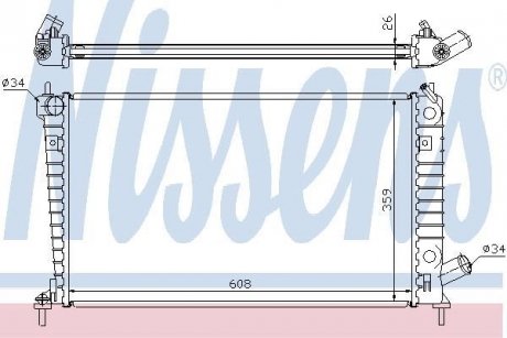 Радиатор NISSENS 68004A