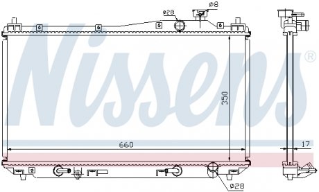 Радиатор NISSENS 68115